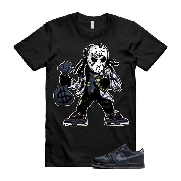 Dunk Black Symbiote Suit Dark Blue Smoke Grey Low T Shirt Match JASON Jezsport.com