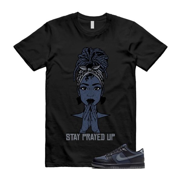 Dunk Black Symbiote Suit Dark Blue Smoke Grey Low T Shirt Match PRAY Jezsport.com