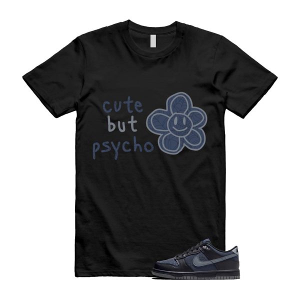 Dunk Black Symbiote Suit Dark Blue Smoke Grey Low T Shirt Match PSYCHO Jezsport.com