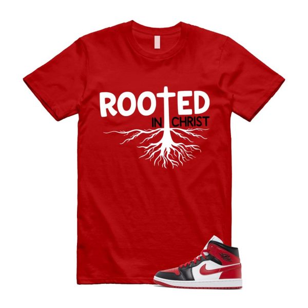 Alternate Bred Toe Gym Red Black White Mid T Shirt Match ROOTED Jezsport.com