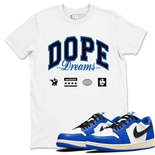 Dope Dreams Unisex Crew Neck Sneaker Matching T Shirt To Match 1 Low Game Royal Jezsport.com