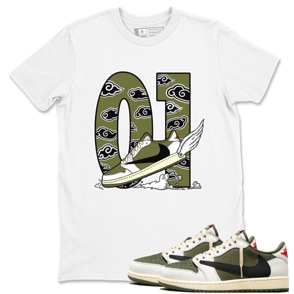 Fly To The Clouds Unisex Shirts To Match Jordans 1s Travis x Medium Olive Jezsport.com