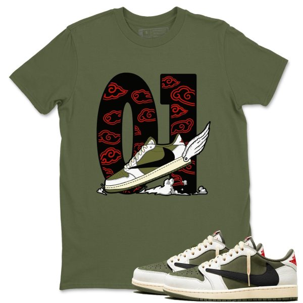 Fly To The Clouds Unisex Shirts To Match Jordans 1s Travis x Medium Olive Jezsport.com