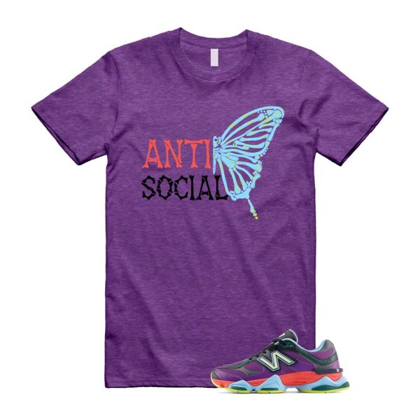 9060 Neon Nights Purple Red Blue Black T Shirt Match ASB Jezsport.com