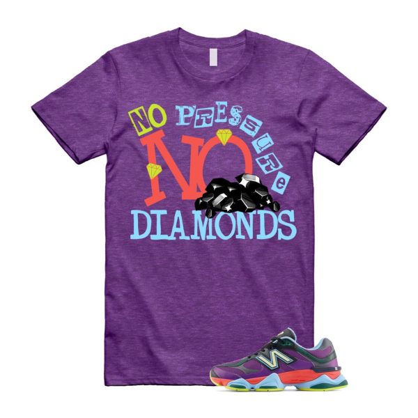 9060 Neon Nights Purple Red Blue Black T Shirt Match DIAMOND Jezsport.com