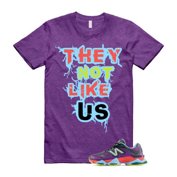 9060 Neon Nights Purple Red Blue Black T Shirt Match US Jezsport.com