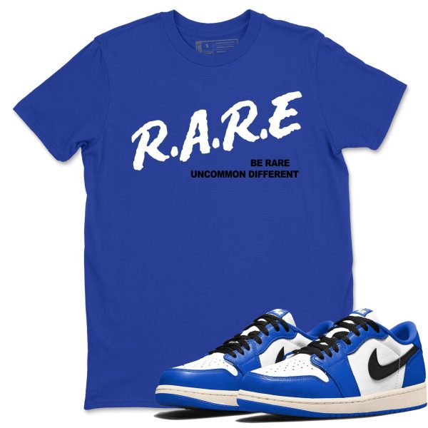 Be Rare Uncommon Different Sneaker T Shirts To Match Jordans AJ1 Low Game Royal Jezsport.com