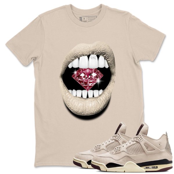 Lips Diamond Sneakerhead Gift Sneaker T Shirts To Match Jordans 4s A Ma Maniere x Fossil Stone Jezsport.com