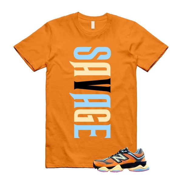 9060 Sun Glow Team Sky Blue Orange Black T Shirt Match VERTSAV Jezsport.com