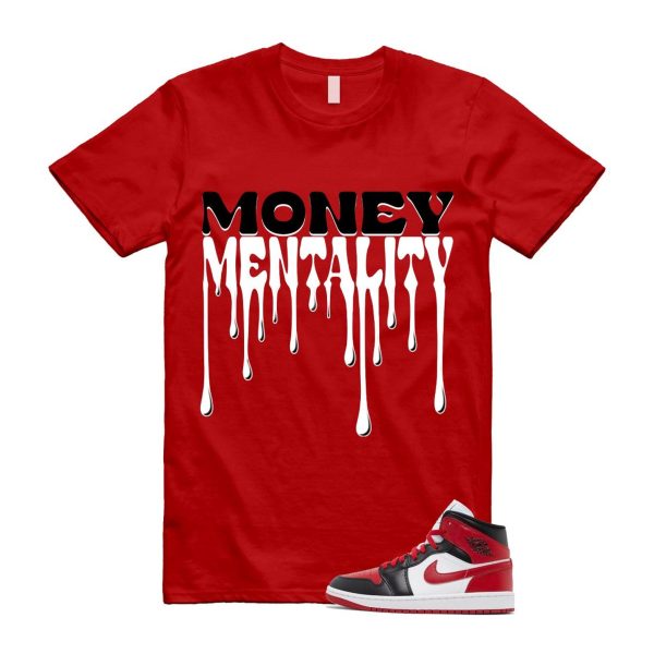 Alternate Bred Toe Gym Red Black White Mid T Shirt Match MENTALITY Jezsport.com