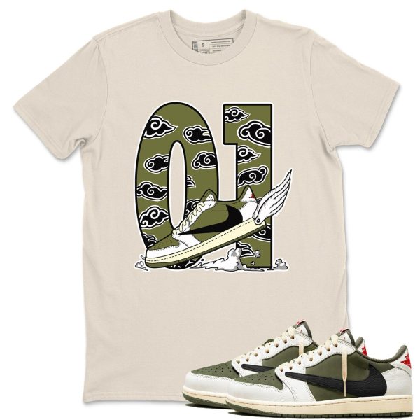 Fly To The Clouds Unisex Shirts To Match Jordans 1s Travis x Medium Olive Jezsport.com