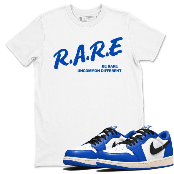 Be Rare Uncommon Different Sneaker T Shirts To Match Jordans AJ1 Low Game Royal Jezsport.com