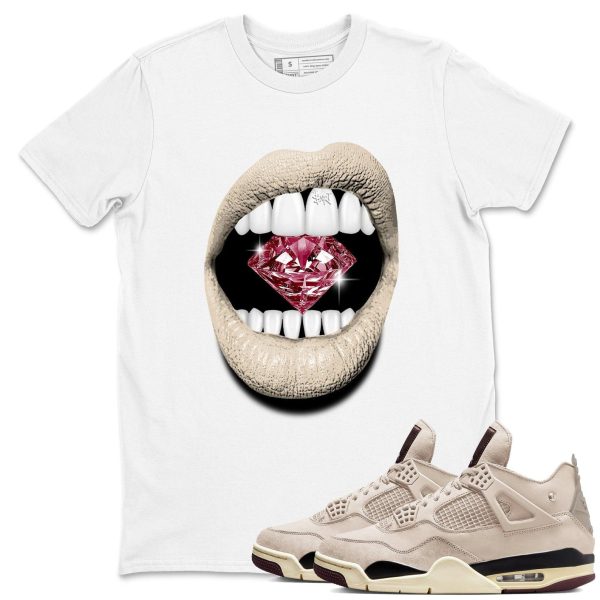 Lips Diamond Sneakerhead Gift Sneaker T Shirts To Match Jordans 4s A Ma Maniere x Fossil Stone Jezsport.com