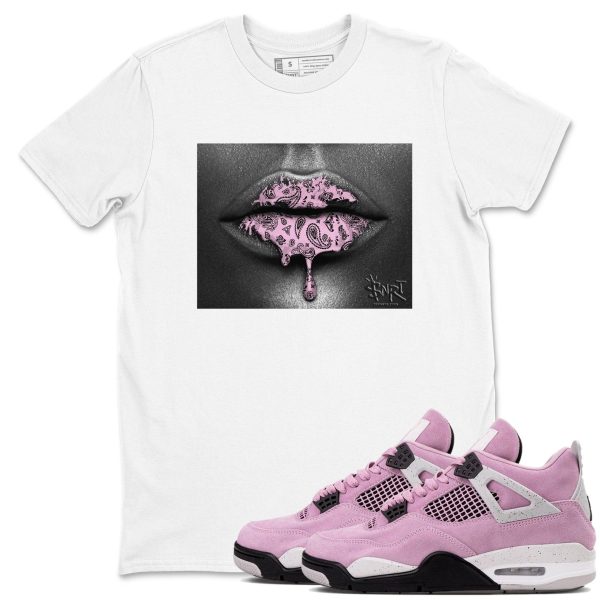 Bandana Lips Unisex T-Shirts To Match Sneakers 4s Orchid Jezsport.com