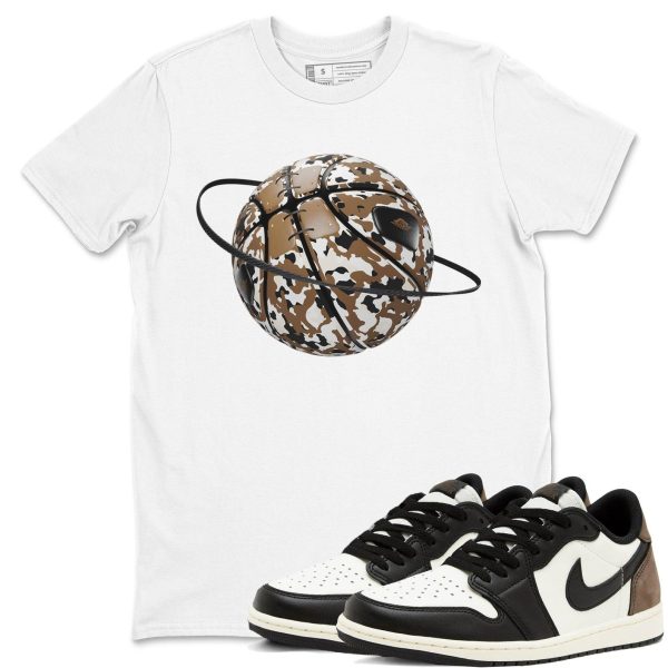 Camo Basketball Planet T-Shirts To Match Jordans Streetwear 1s Low Mocha Jezsport.com