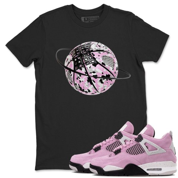 Camo Basketball Planet Unisex T Shirts To Match Sneakers 4s WMNS Orchid Jezsport.com