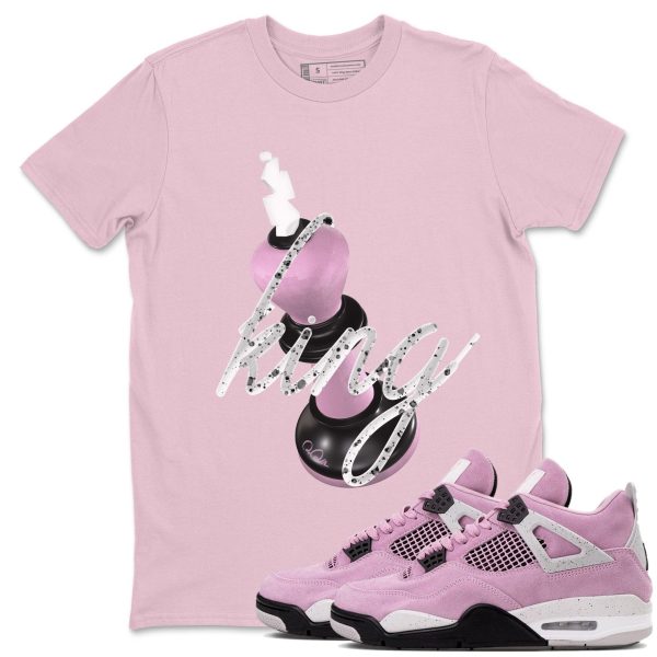 3D King Unisex T Shirts To Match Sneakers 4s WMNS Orchid Jezsport.com