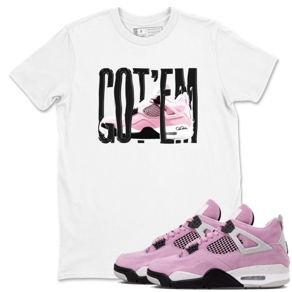 Wiggling Gotem Unisex T Shirts To Match Sneakers 4s WMNS Orchid Jezsport.com