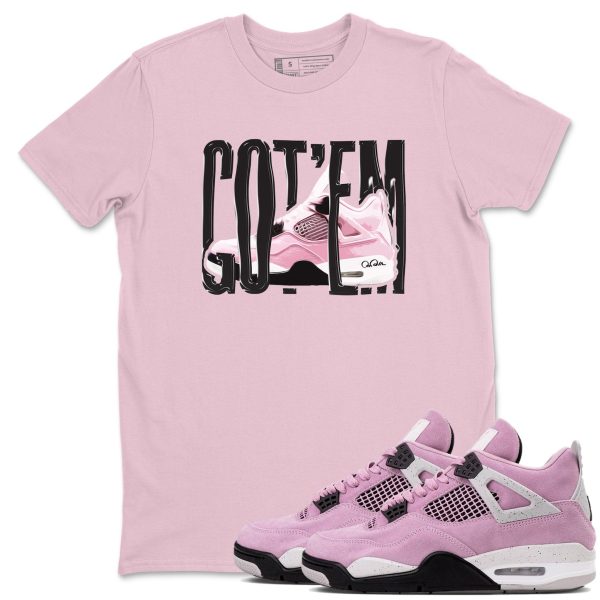 Wiggling Gotem Unisex T Shirts To Match Sneakers 4s WMNS Orchid Jezsport.com