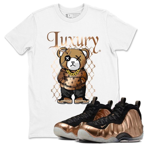 Luxury Bear Unisex T Shirts To Match Sneakers Foams One Metallic Copper Jezsport.com