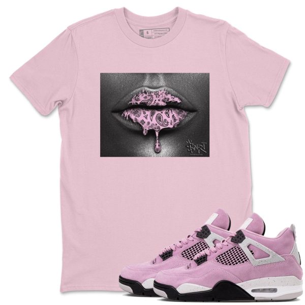 Bandana Lips Unisex T-Shirts To Match Sneakers 4s Orchid Jezsport.com