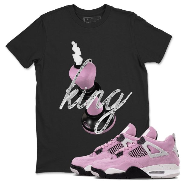 3D King Unisex T Shirts To Match Sneakers 4s WMNS Orchid Jezsport.com