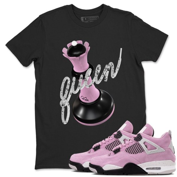 3D Queen Unisex T Shirts To Match Sneakers 4s WMNS Orchid Jezsport.com