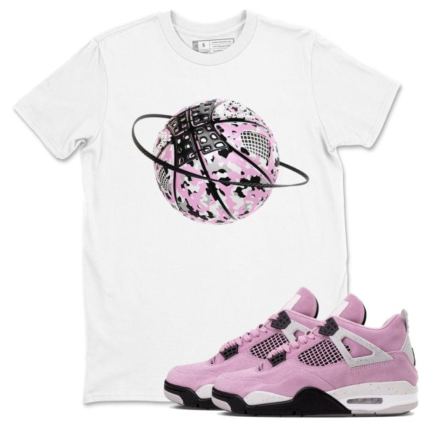 Camo Basketball Planet Unisex T Shirts To Match Sneakers 4s WMNS Orchid Jezsport.com