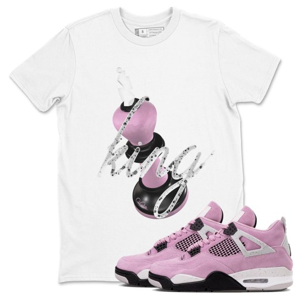 3D King Unisex T Shirts To Match Sneakers 4s WMNS Orchid Jezsport.com