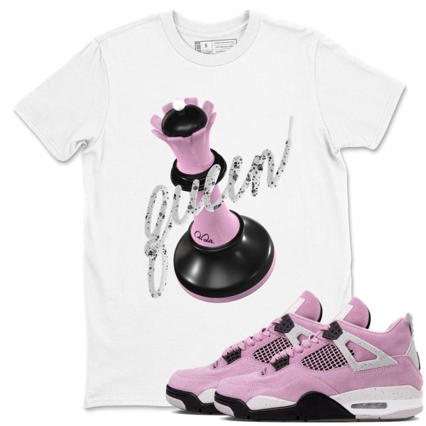 3D Queen Unisex T Shirts To Match Sneakers 4s WMNS Orchid Jezsport.com