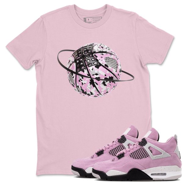 Camo Basketball Planet Unisex T Shirts To Match Sneakers 4s WMNS Orchid Jezsport.com