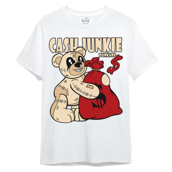 Dunk Low Strawberry Waffle Shirt - Cashs Junkie Bear Unisex Shirt Matching Jordan Shirt Jezsport.com