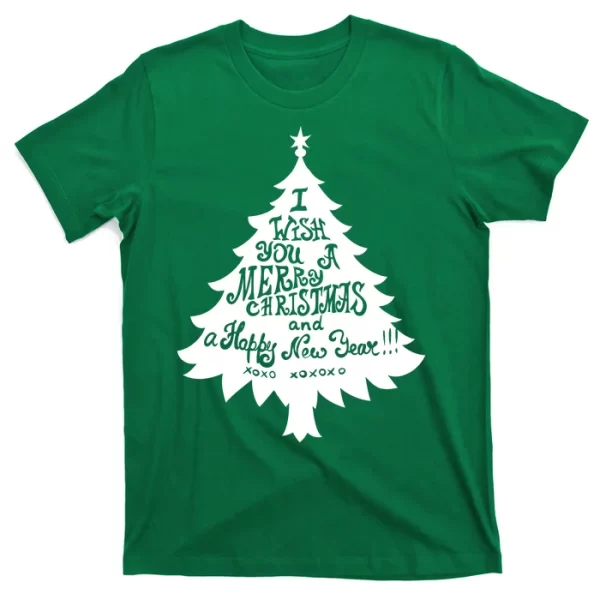 I Wish You A Merry Christmas And A Happy New Year T Shirt For Men, Christmas Shirt For Girl Jezsport.com