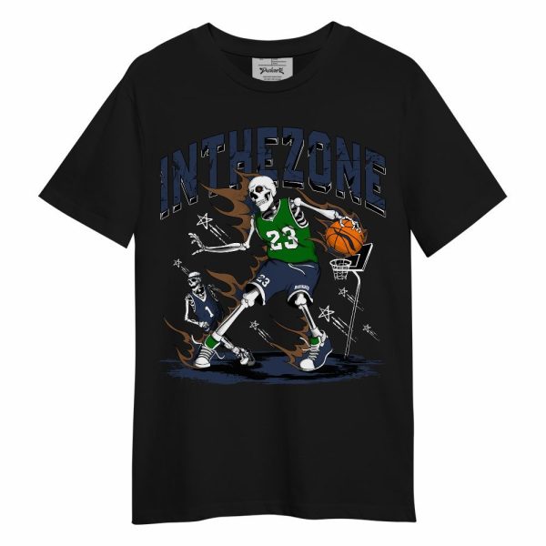 Midnight Navy 13s Shirt, 23 G.O.A.T Skeleton Basketball Unisex Shir Matching Jordan Shirt Jezsport.com