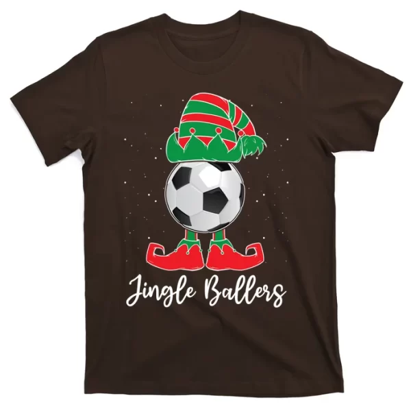 Jingle Ballers Christmas Soccer Ball Xmas Elf Squad Holiday Gift T Shirt For Men, Christmas Shirt For Girl Jezsport.com