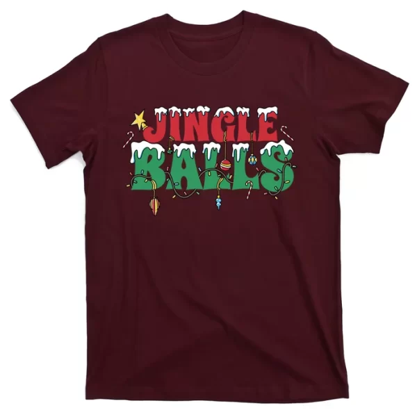 Jingle Balls Funny Christmas Holiday T Shirt For Men, Christmas Shirt For Girl Jezsport.com