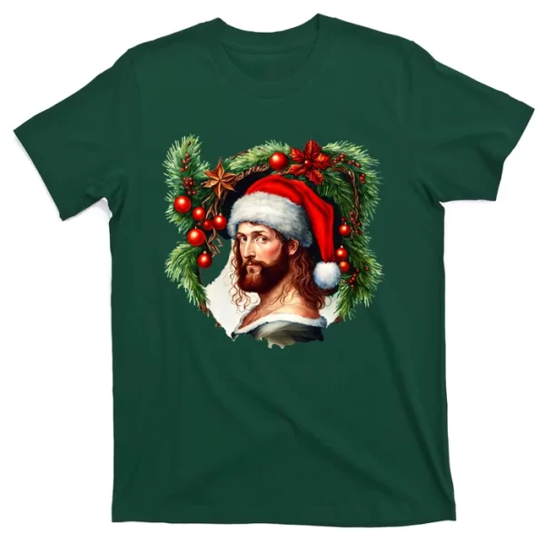 Jesus Christ Christmas Portrait T Shirt For Men, Christmas Shirt For Girl Jezsport.com