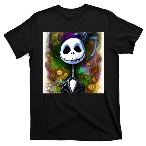 Jack Skellington Portrait Christmas T Shirt For Men, Christmas Shirt For Girl Jezsport.com