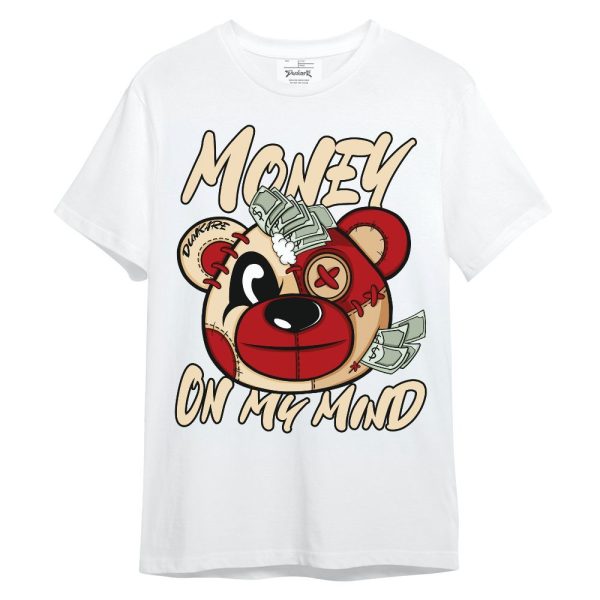 Dunk Low Strawberry Waffle Shirt - Money On My Mind Bear Shirt Unisex Oufit Unisex Shirt Matching Jordan Shirt Jezsport.com