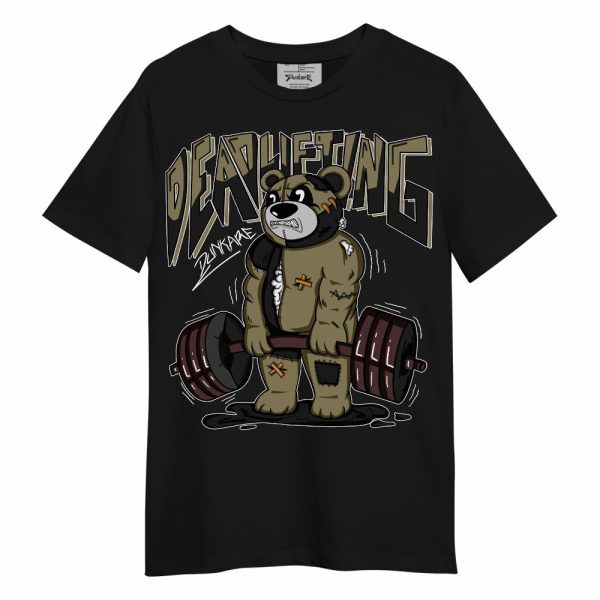 Black Olive 7s Shirt - Deadlifting Bear Unisex Shirt Matching Jordan Shirt Jezsport.com