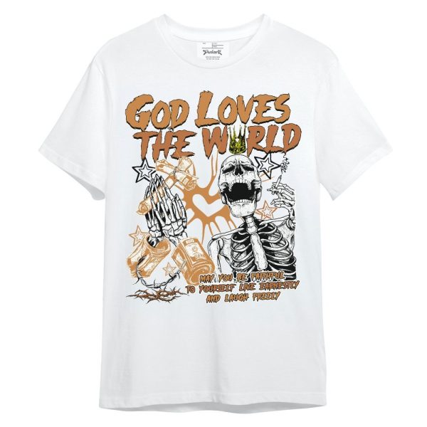 Dunk Low Nature Wheat Suede Shirt, God Loves The World Unisex Shirt Matching Jordan Shirt Jezsport.com