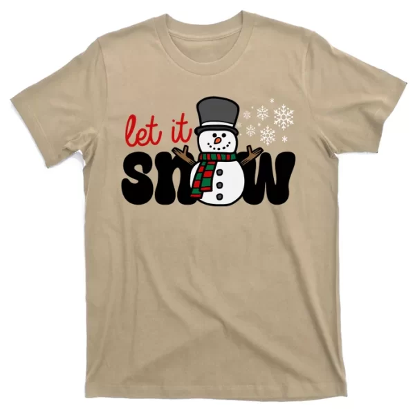 Let It Snow Christmas Holiday Cute T Shirt For Men, Christmas Shirt For Girl Jezsport.com