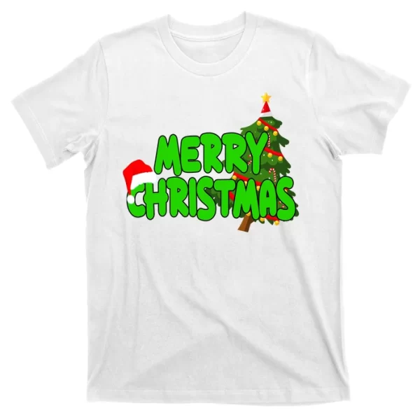 Merry Christmas Festive Holiday T Shirt For Men, Christmas Shirt For Girl Jezsport.com