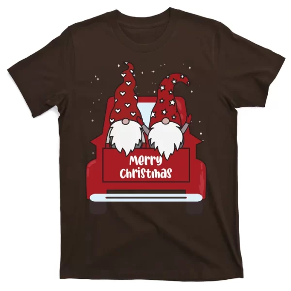 Merry Christmas Gnome Holiday Cute T Shirt For Men, Christmas Shirt For Girl Jezsport.com