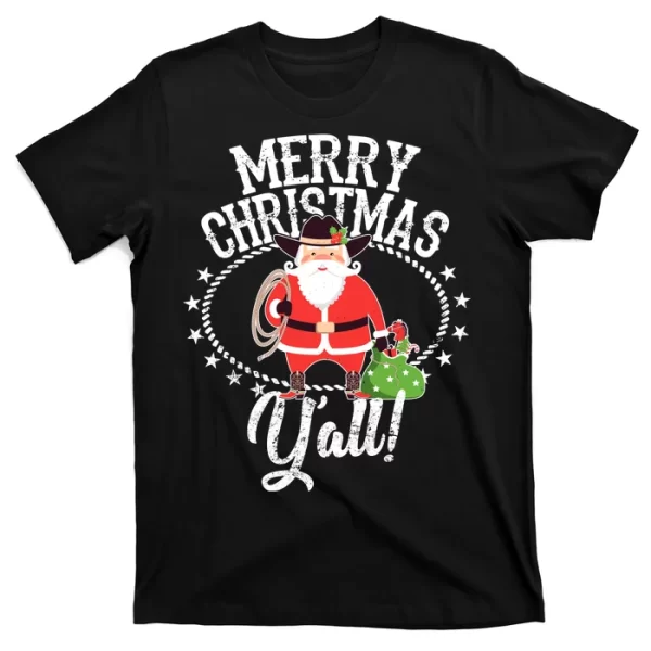 Merry And Bright Festive Christmas T Shirt For Men, Christmas Shirt For Girl Jezsport.com