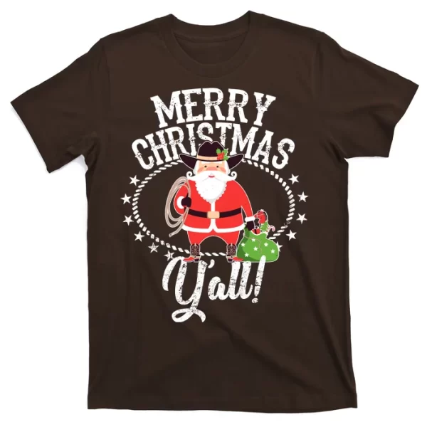 Merry And Bright Festive Christmas T Shirt For Men, Christmas Shirt For Girl Jezsport.com