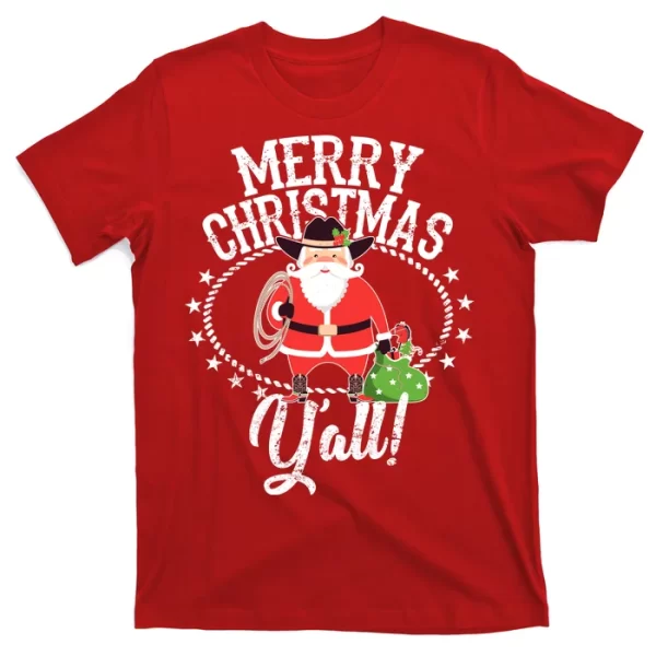 Merry And Bright Festive Christmas T Shirt For Men, Christmas Shirt For Girl Jezsport.com