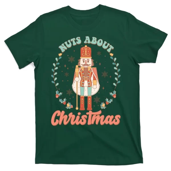 Nuts About Christmas Funny Holiday T Shirt For Men, Christmas Shirt For Girl Jezsport.com