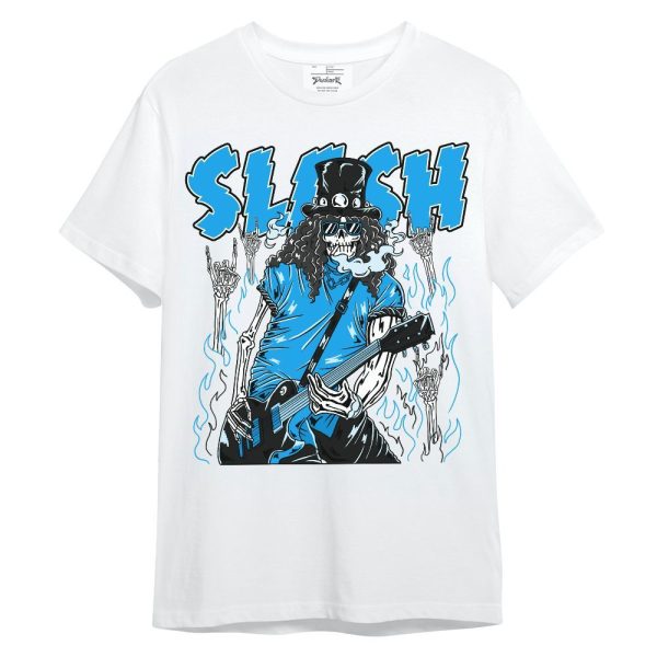 Black University Blue 2022 13s Shirt - Slash Skeleton Unisex Shirt Matching Jordan Shirt Jezsport.com