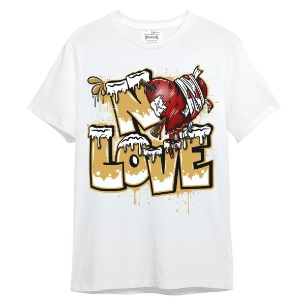 Retro Light Ginger 14s Shirt, Drip No Love Streetwear Unisex Shirt Matching Jordan Shirt Jezsport.com